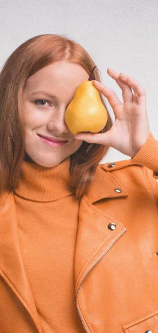 femme-poire-orange